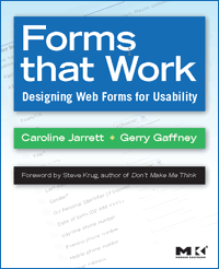 Forms that Work - Designing Web Forms for Usability
