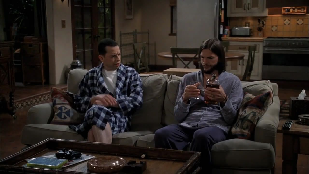Two and a Half Men - S09E05 - A Giant Cat Holding A Churro - 720p WEB-DL H 264 {$H@uN} preview 1