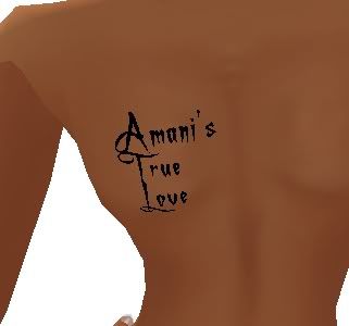 amani's true love back tat