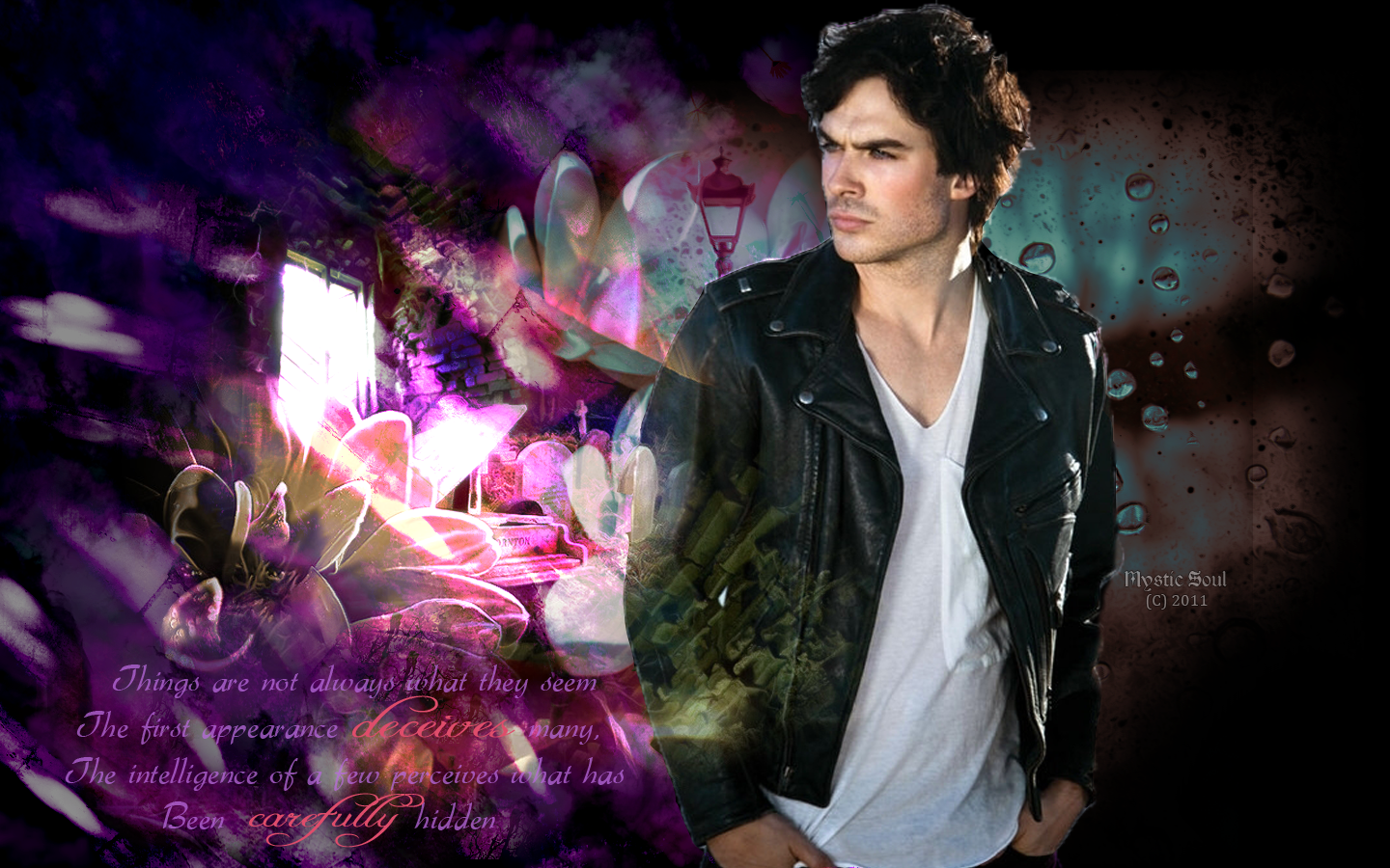 Damon Salvatore Vampire Diaries Fan Art Wallpaper by Mystic Soul Pictures, Images and Photos
