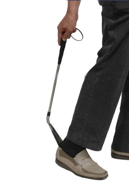 flexible long handle shoehorn shoe horn aid stick