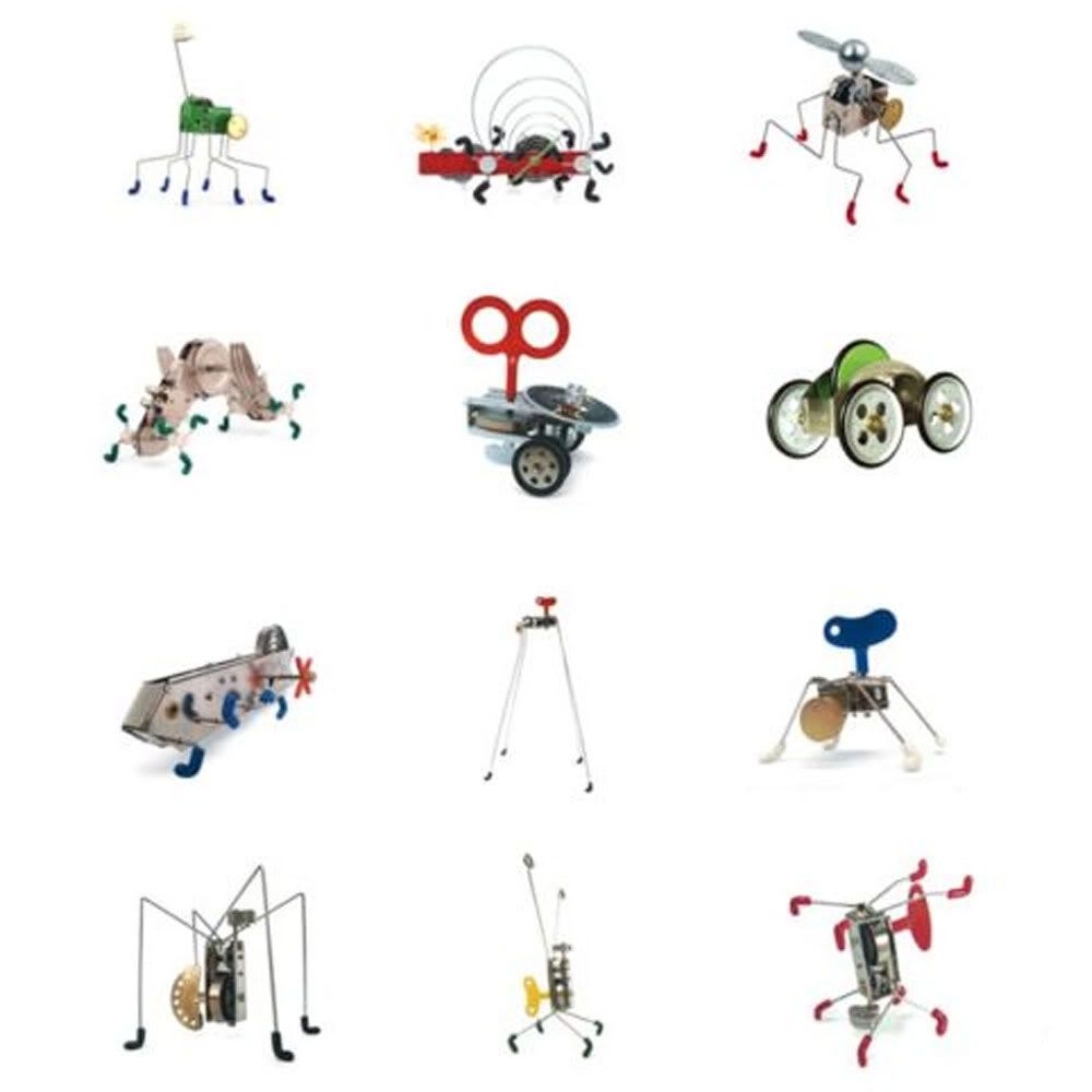 Kikkerland Wind Up Toys Metal Gear Collection Modern Desk Gadget Gift 12 Styles