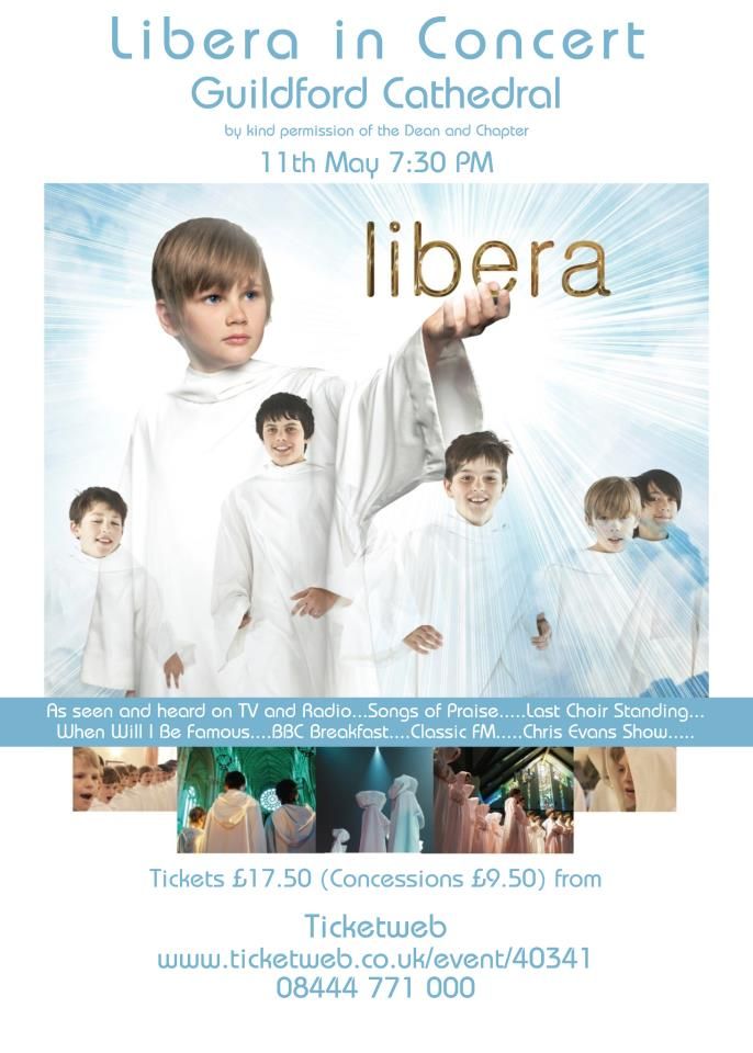 Libera concert in Guildford poster