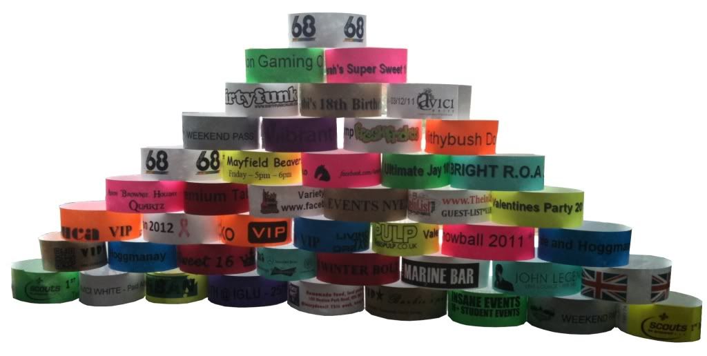 Customized Paper Wristbands For Events