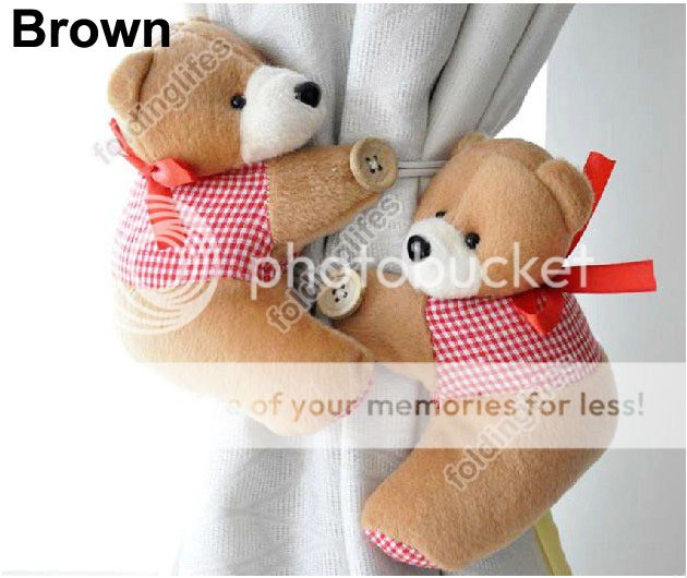 Baby Kids Girls Bear Nursery Bedroom Curtain Tieback Tie Back Holder Buckle Hook