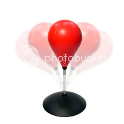 Desktop Punching Ball Table Punch Bag w Sound Stress Relief Desk Toy 