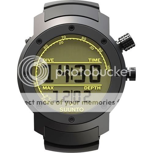 Suunto ELEMENTUM AQUA Black Rubber /Light Display Dive Watch