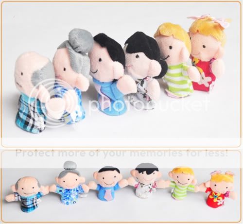   Puppet Family People Baby Educational Hand Toy Story Kid Party Gift
