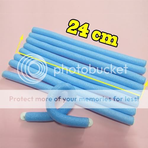 10x Hairstyle DIY Bendy Hair Styling Roller Foam Curler Stick Spiral 