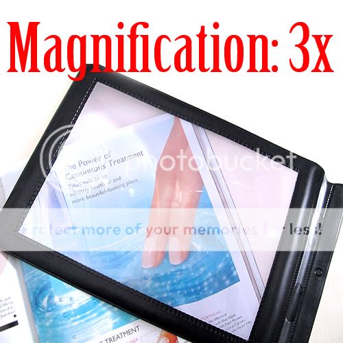 Full Page Magnifier Sheet Book Glass Reading Vision Aid Lens 3X