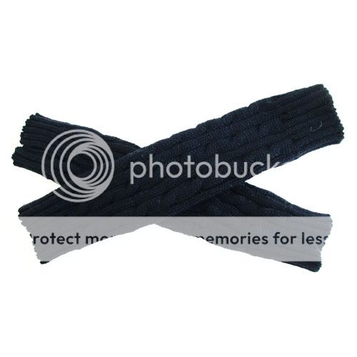 Fashion Knit Warmer Wrist Wool Winter Long Fingerless Gloves Mitten Girls Women