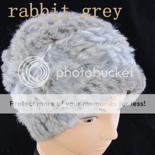 Women Animal Rabbit Fur Hat Winter Cap Fashion Warm Beanie Extra 