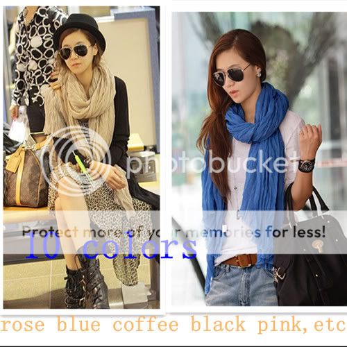 10 Color Winter Soft Shawl Scarf Wrap Stole Fashion Womens Lady Girl 