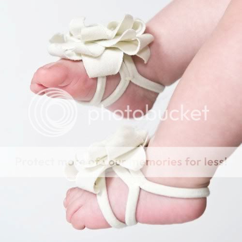 Barefoot Socks Sandals Shoes Flowers Feet Toes Baby Blooms Girls Boys Infant New