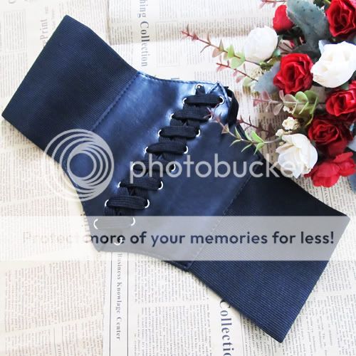 Colors Vintage Women Corset Wide Elastic Waist Chic Belt Tie 