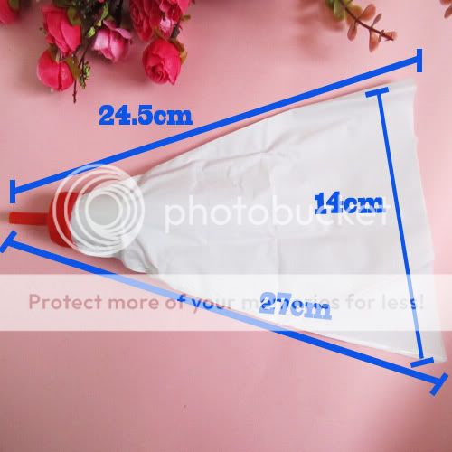 Cake Pastry Icing Decorating Bag With 10 Piping Nozzle Tips Sugarcraft 