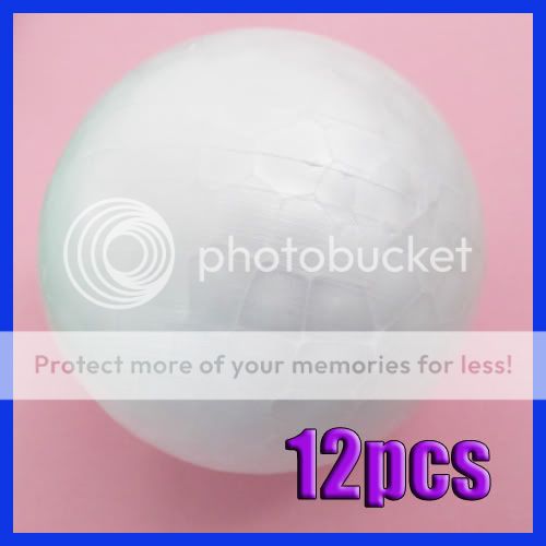 12x 70mm Modelling Polystyrene Styrofoam Foam Ball Sphere Xmas 