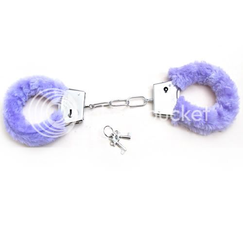 Sexy Soft Furry Steel Fuzzy Fur Wrist Handcuffs Dress Valentines Love 