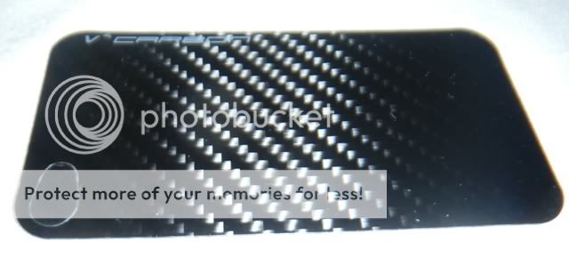 Carbon fiber back plate cover for iPhone 4 4S fit Element Vapor case 