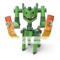 Awesome Piperoid Japanese Paper Pipe Action Robot Model  