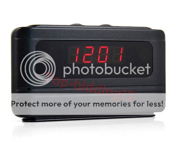 720P Digital Alarm Clock Spy Camera Security Hidden DVR Camera Motion Detector