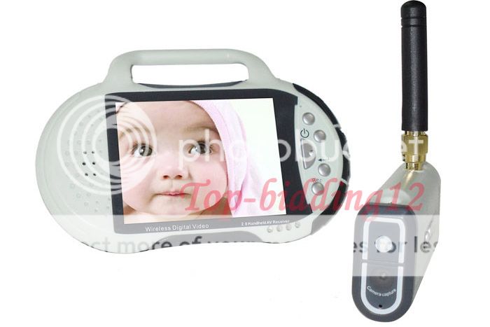 2 8" TFT LCD Monitor Digital Wireless Camera Baby Monitor Security System IR LED
