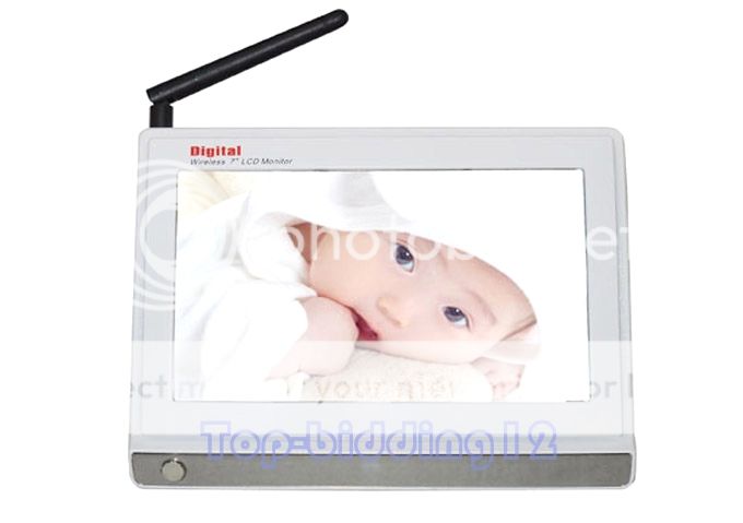 Digital 7" Wireless Baby Monitor Camera DIY Security System Color Screen IR LED